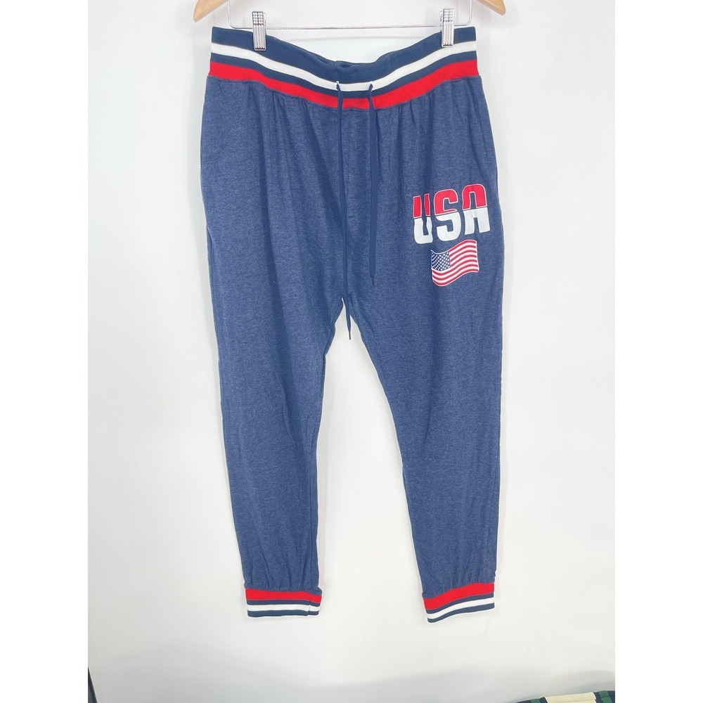 Balanced Tech Men's Solid Cotton Knit Pajama Lounge Pants Bin9